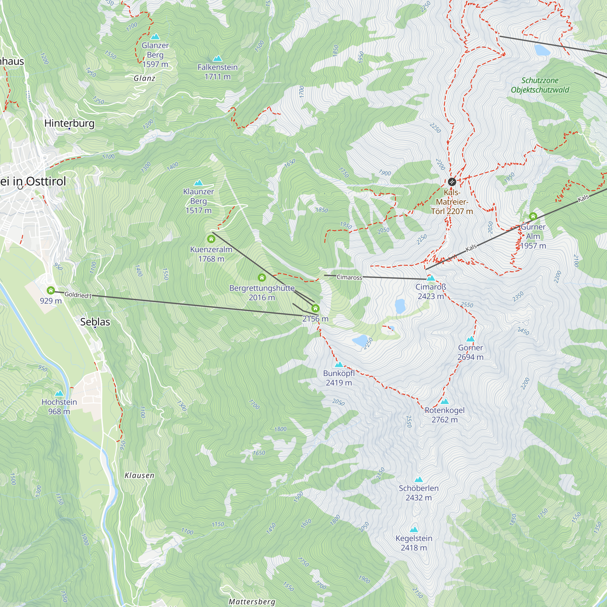 Berggasthaus Goldried map