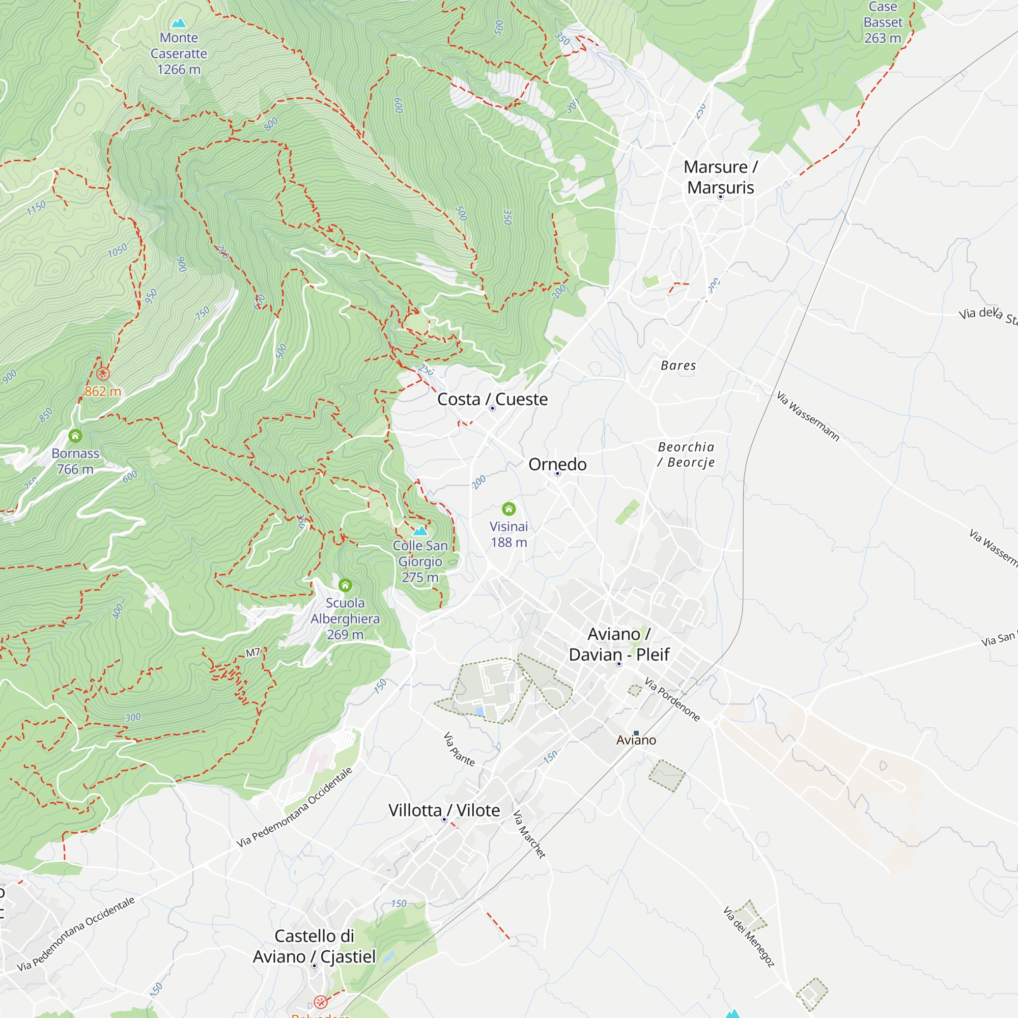 Visinai map