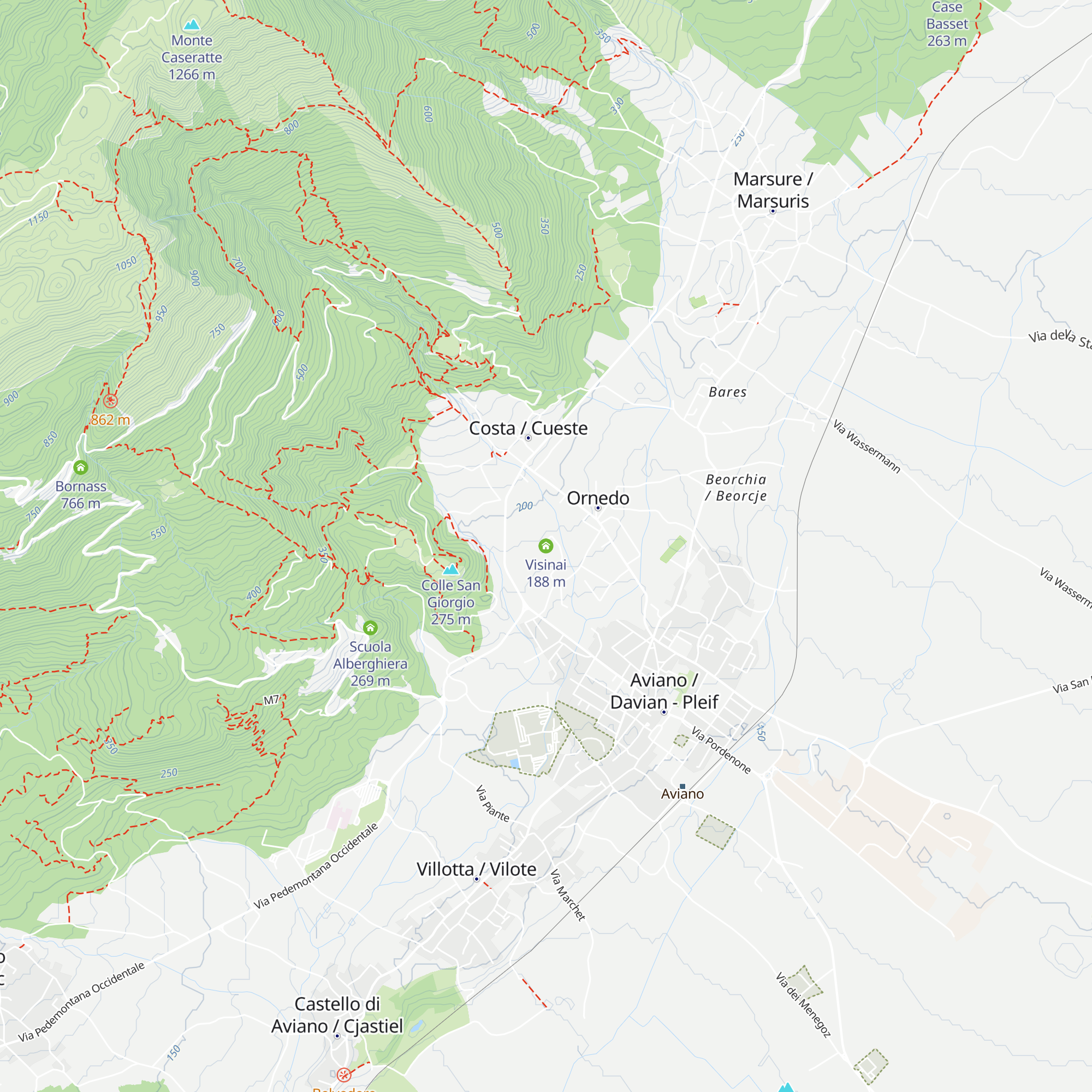 Visinai map