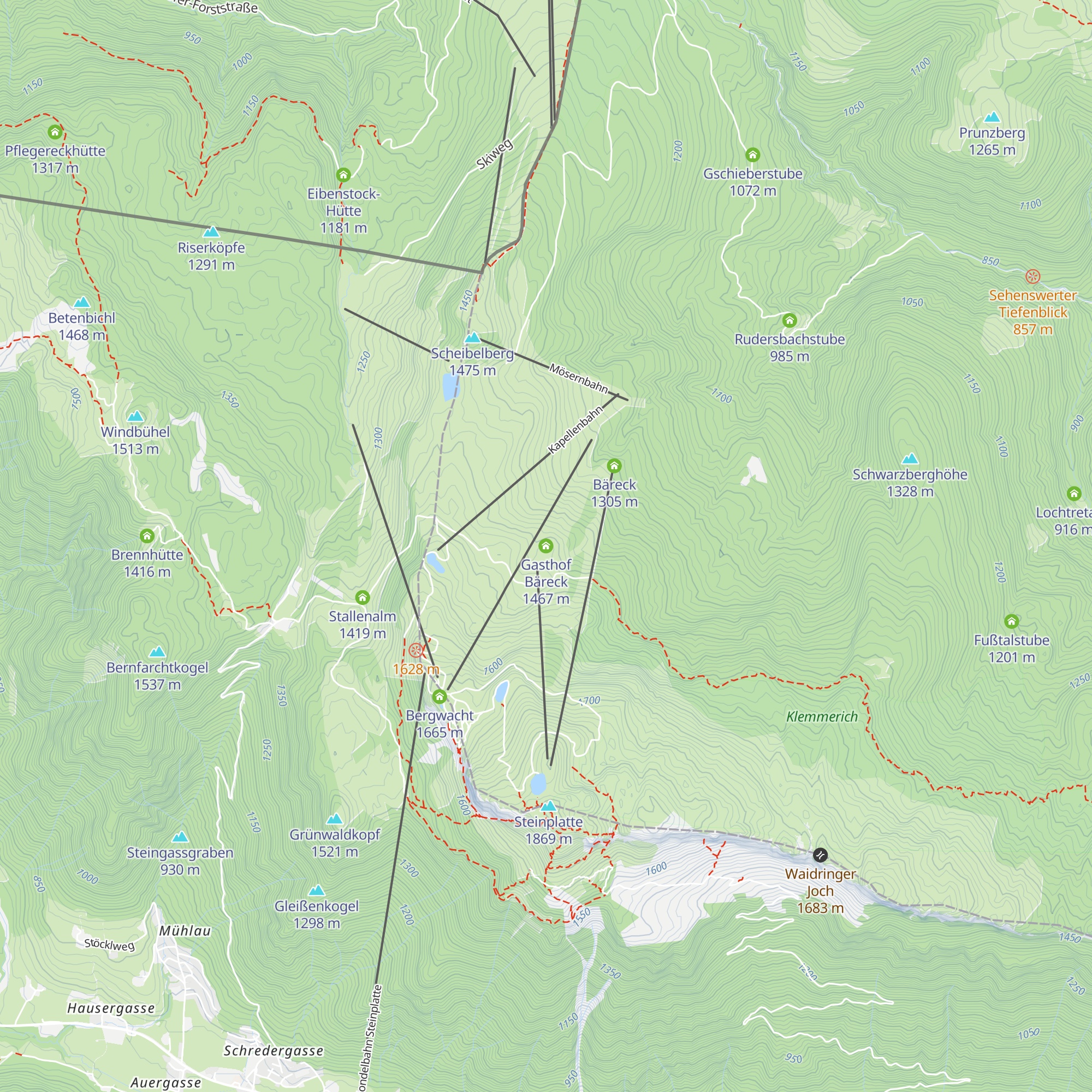 Gasthof Bäreck map