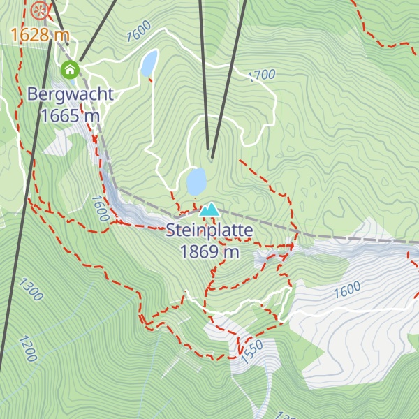 Map of Steinplatte