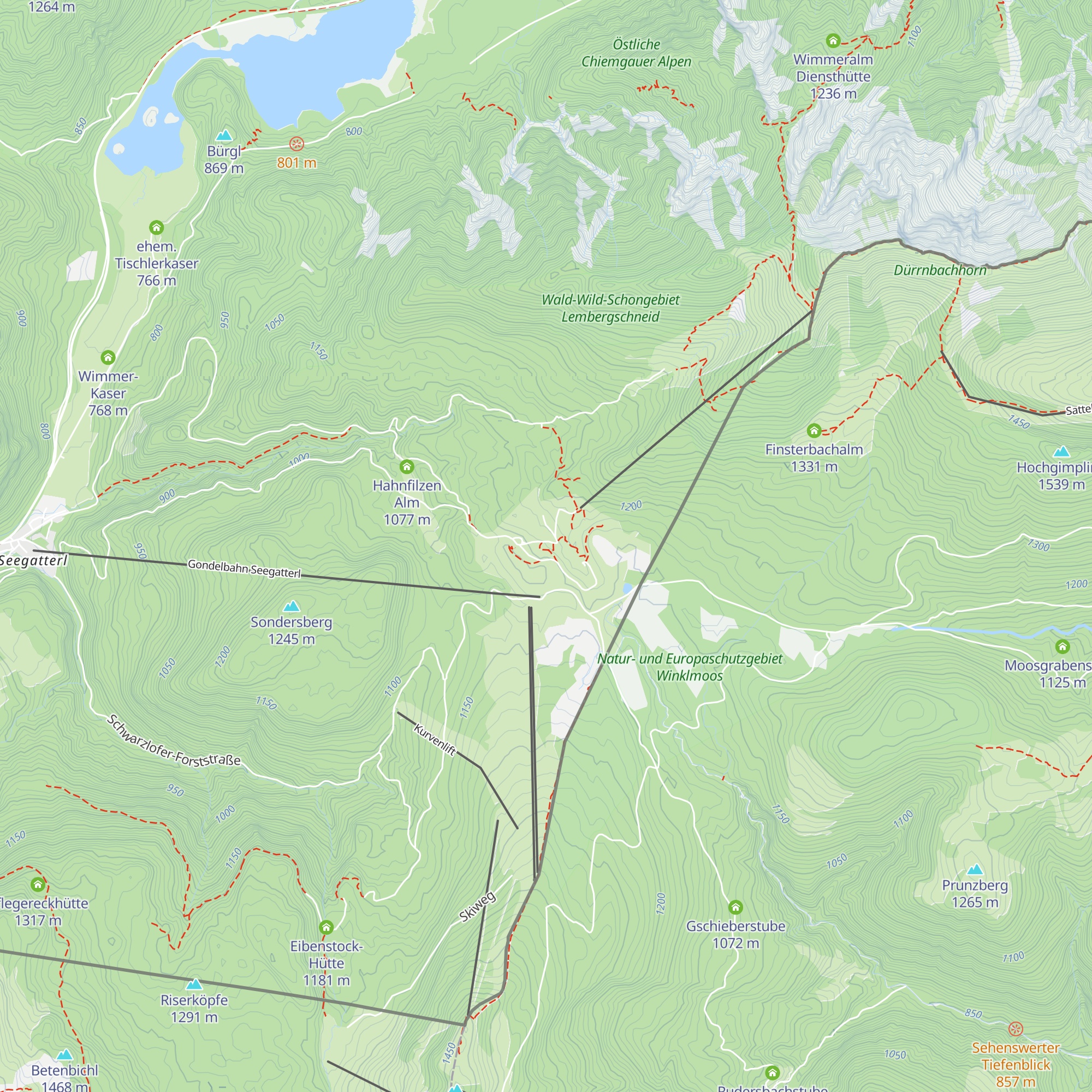 Zenz-Alm map