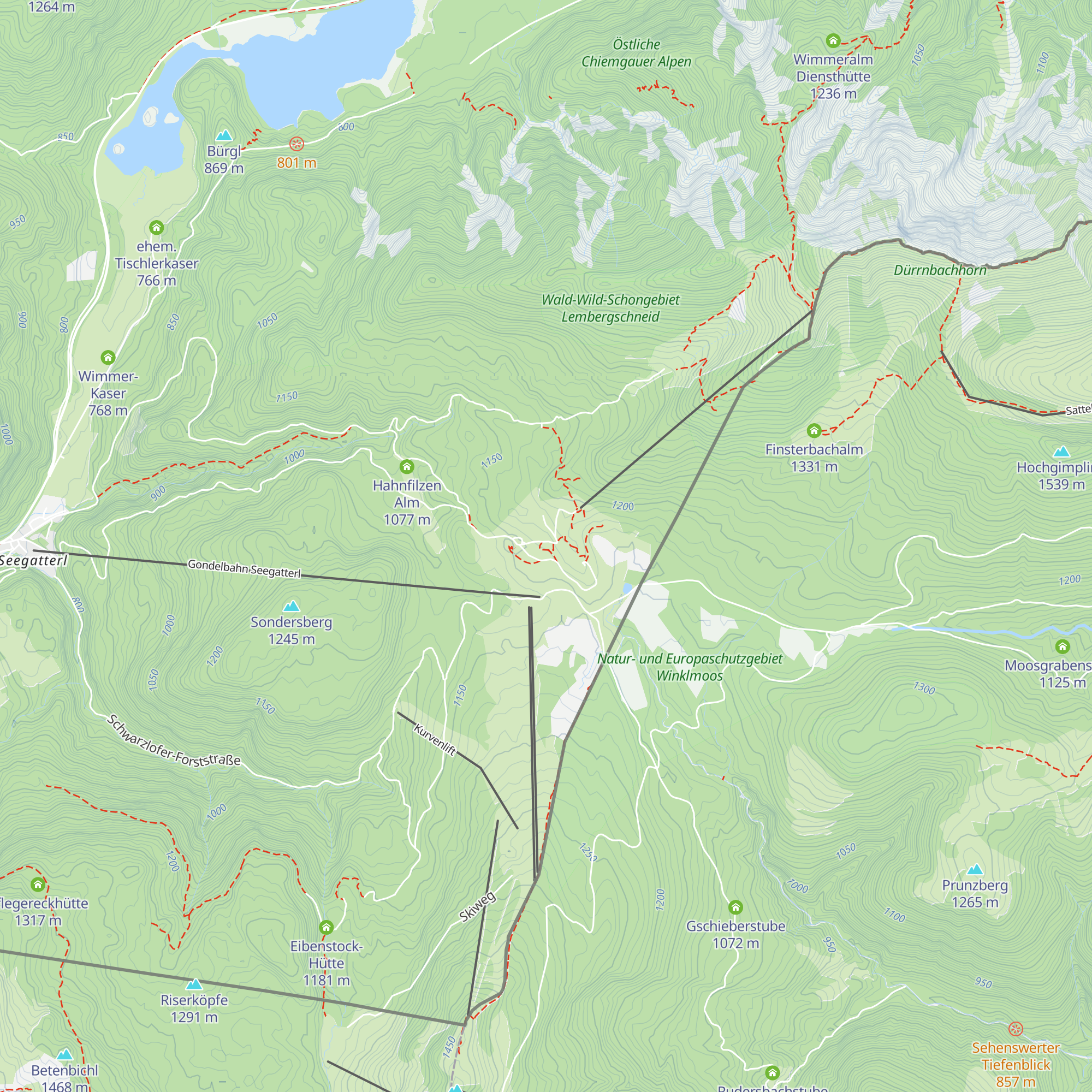 Zenz-Alm map