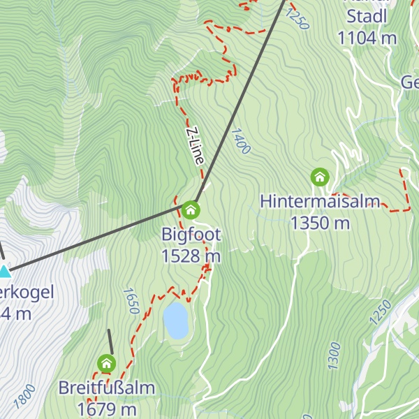 Map of Winkler Alm