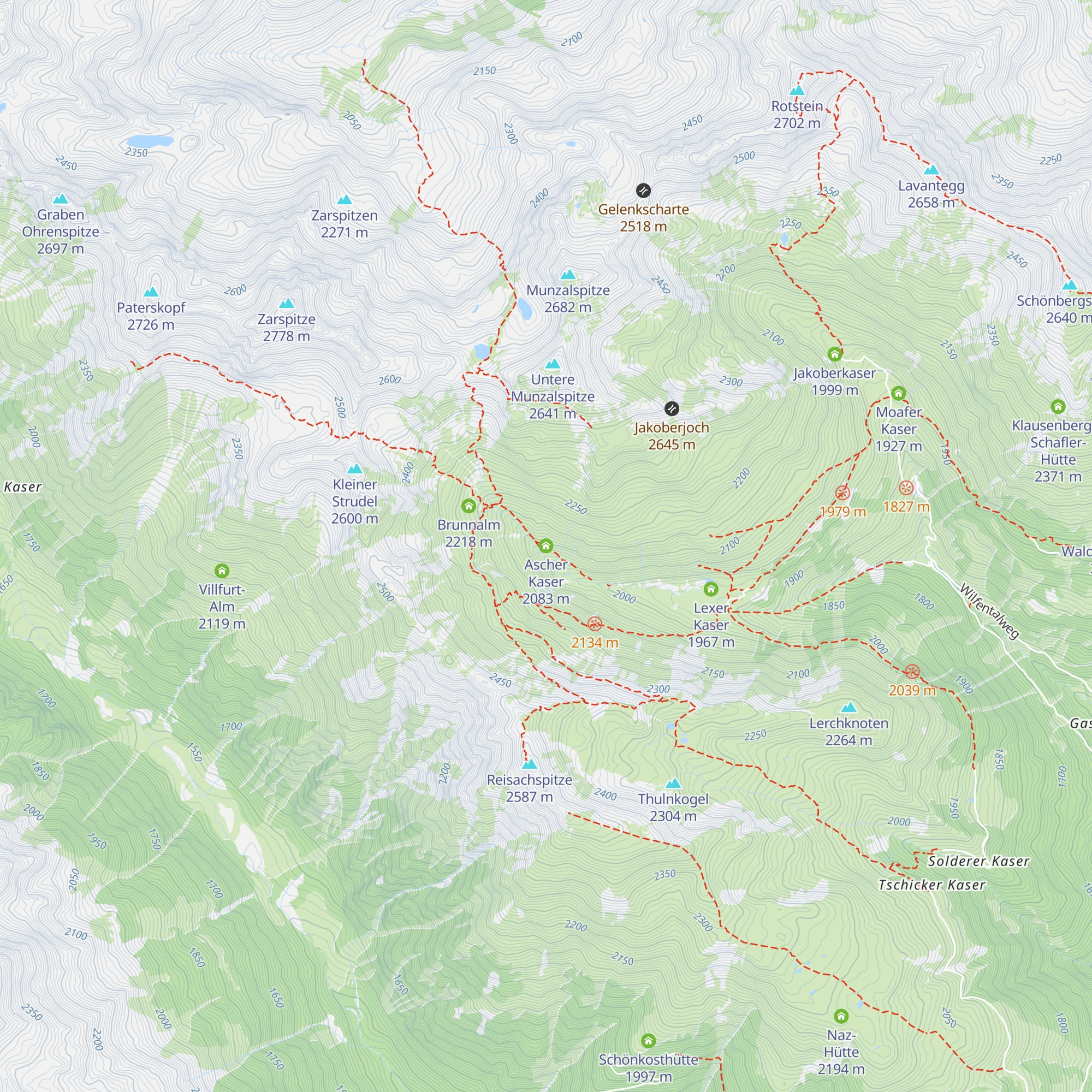 Ascher Kaser map