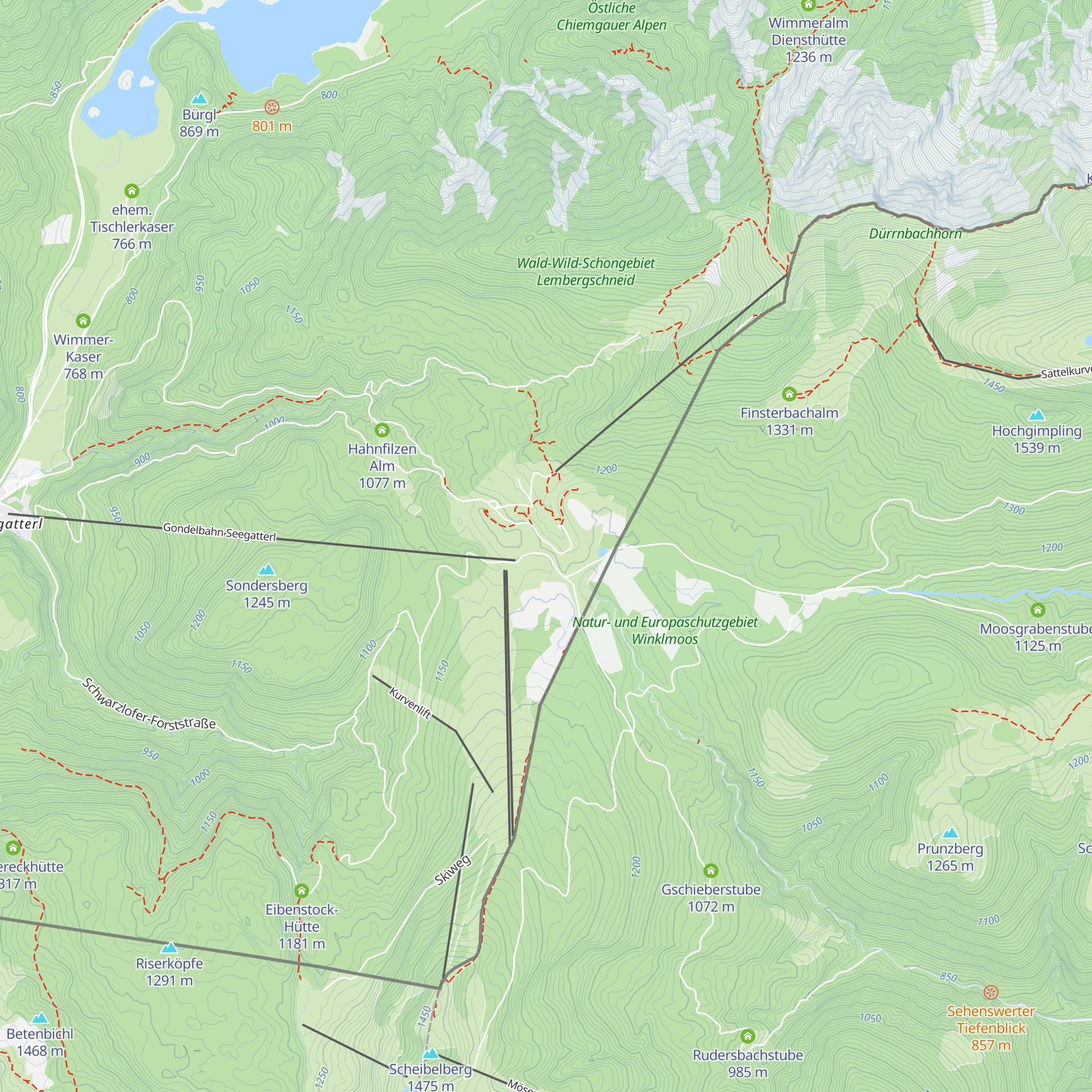 Berggasthaus Almstüberl map