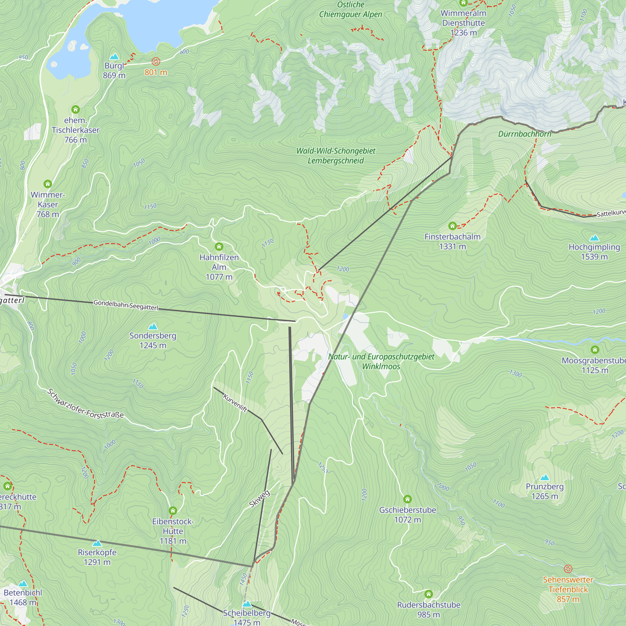 Berggasthaus Almstüberl map