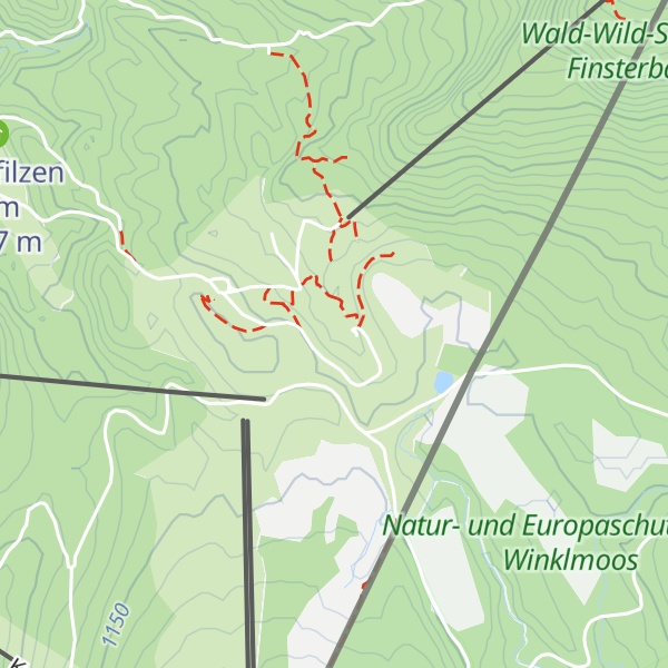 Map of DAV-Selbstversorgerhütte Winklmoosalm
