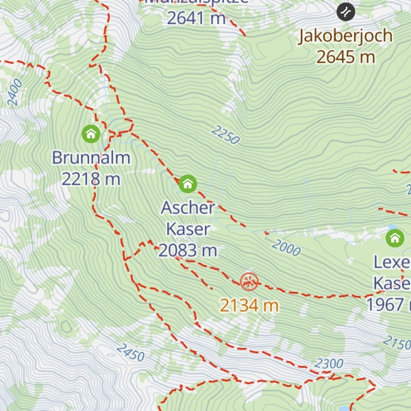 Map of alte Ascher Kaser