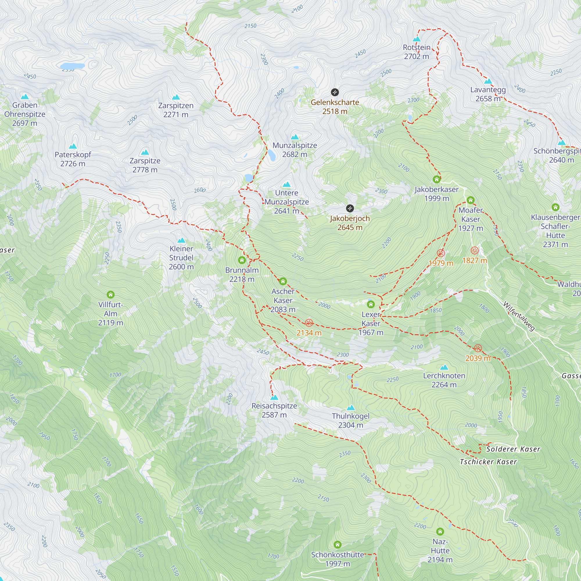 alte Ascher Kaser map