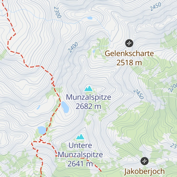 Map of Munzalspitze