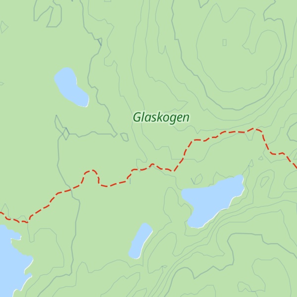 Map of Linbråtefjället
