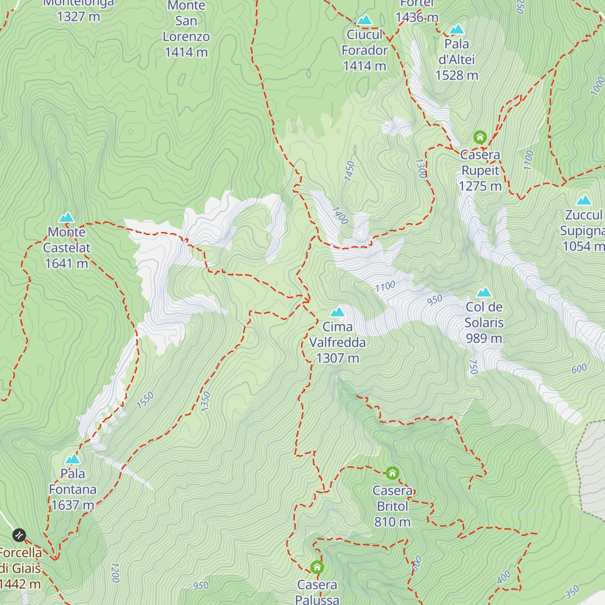 Casera di Giais map