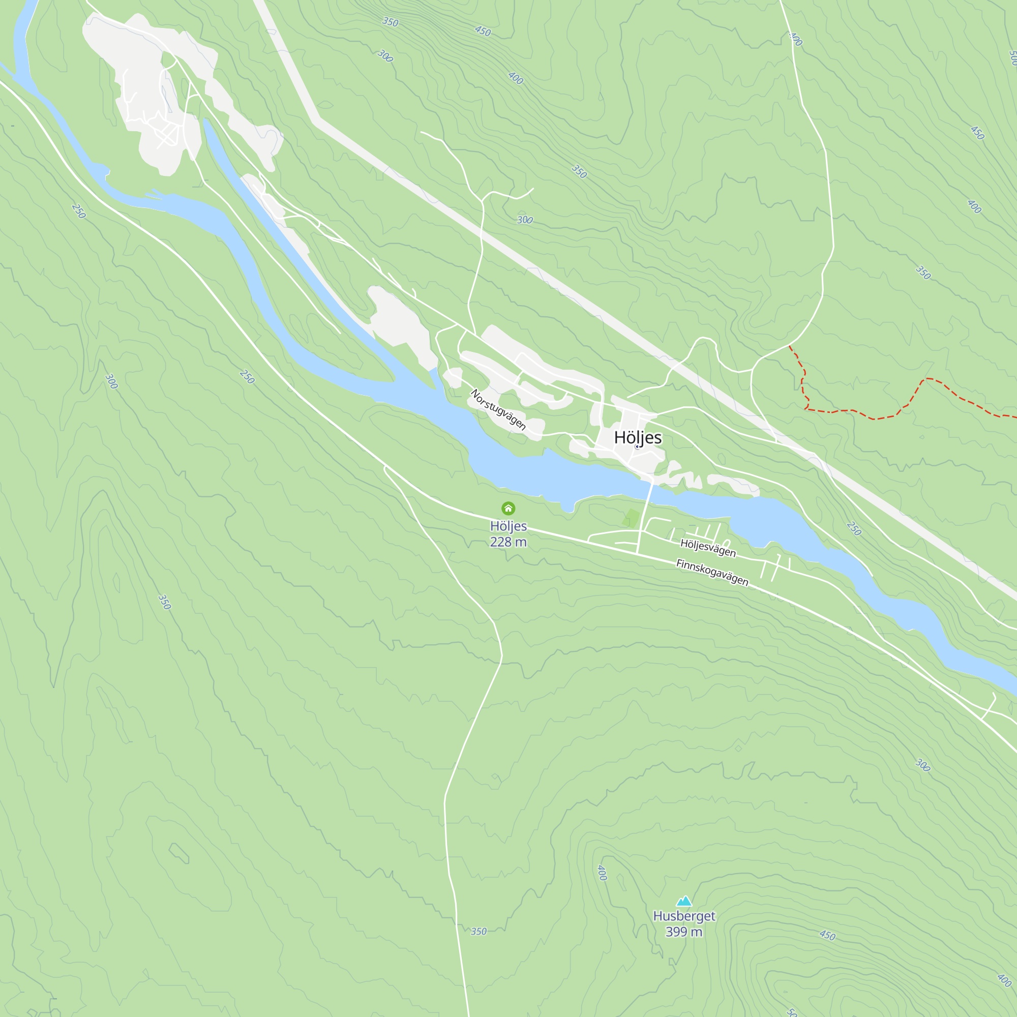 Höljes map