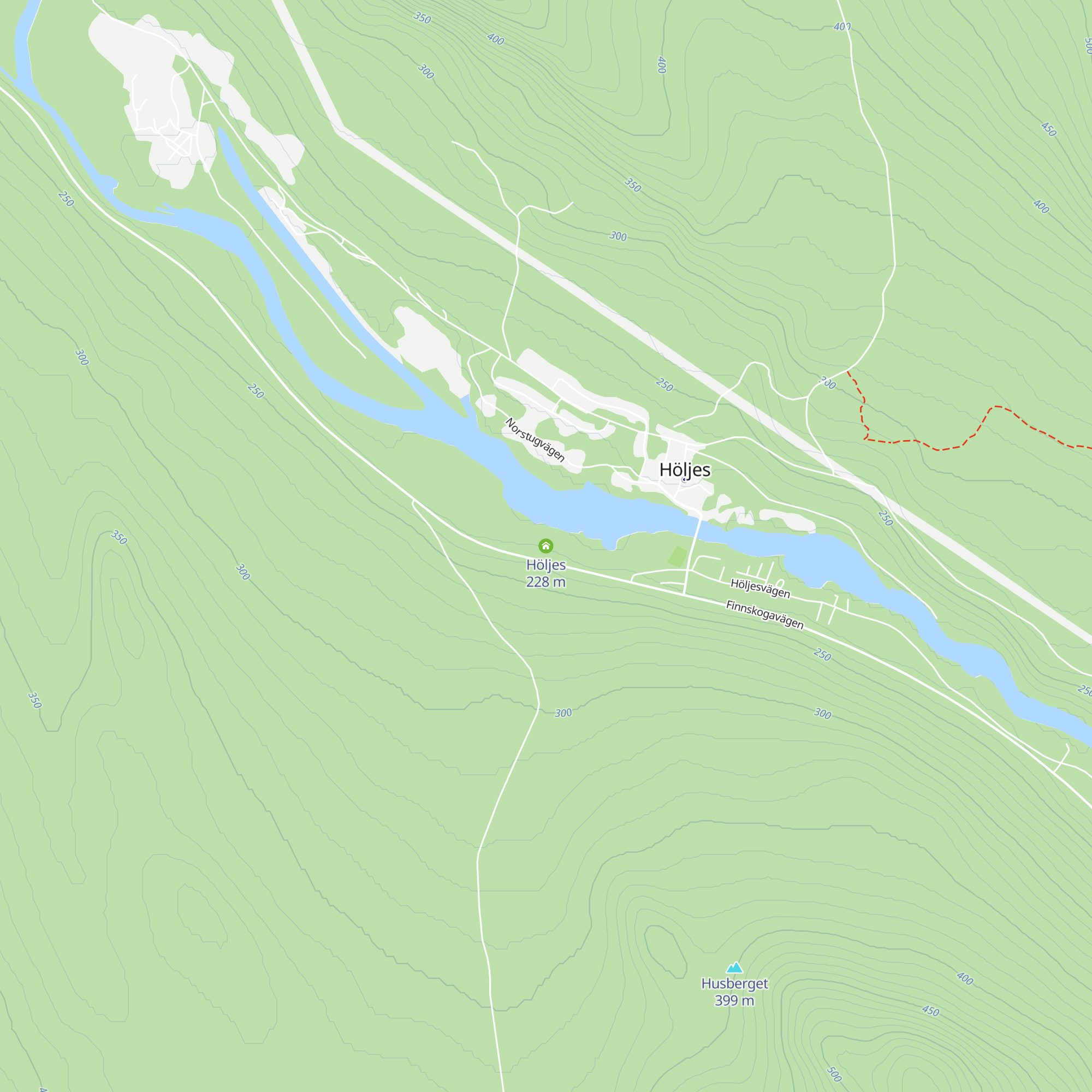 Höljes map