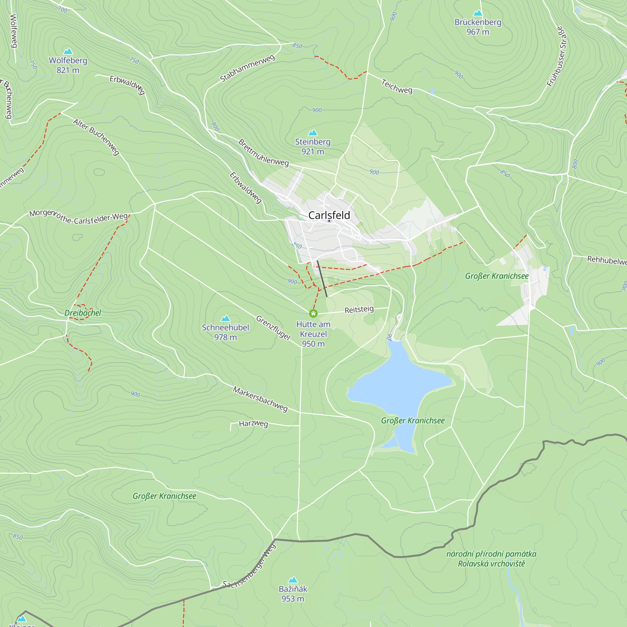 Hütte am Kreuzel map