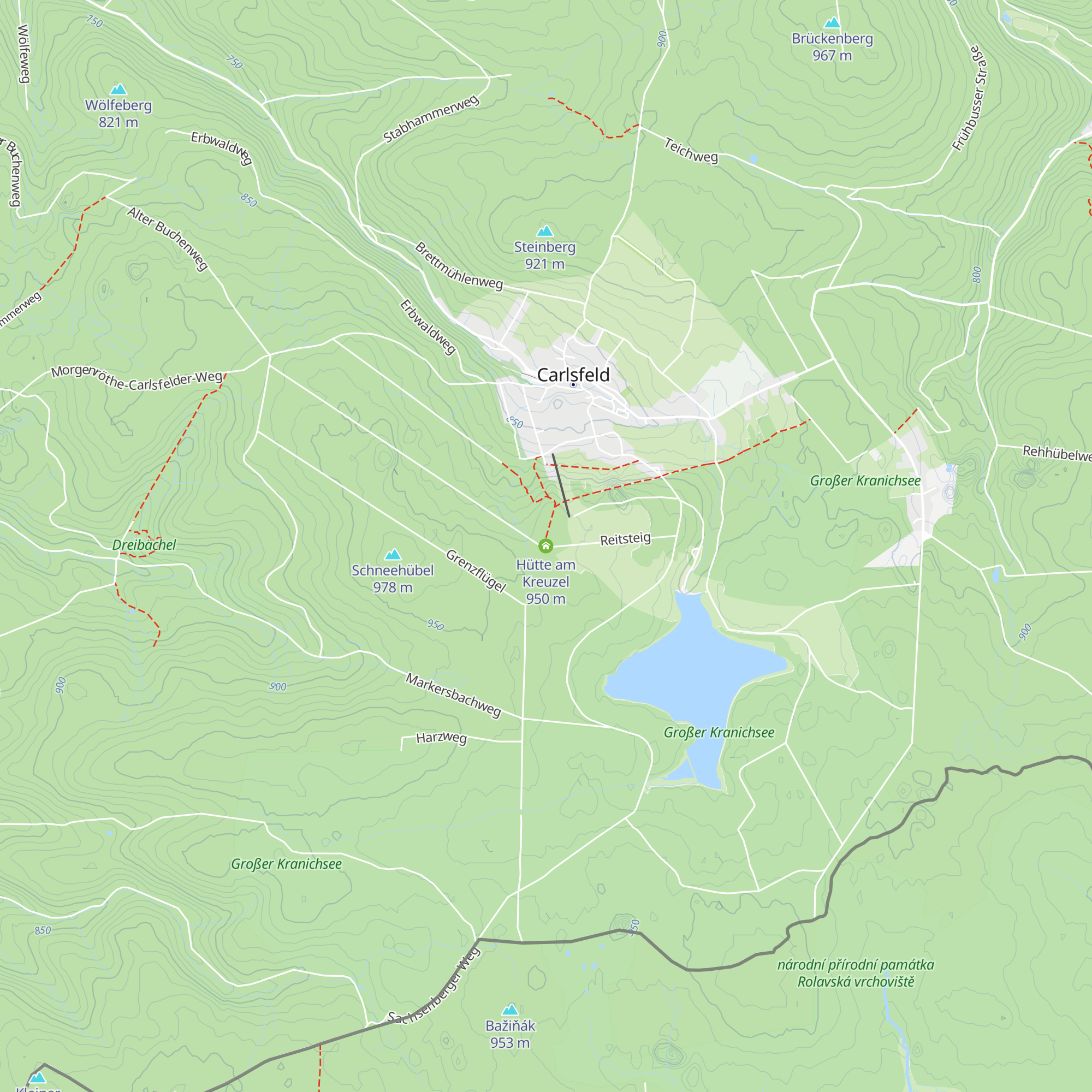 Hütte am Kreuzel map