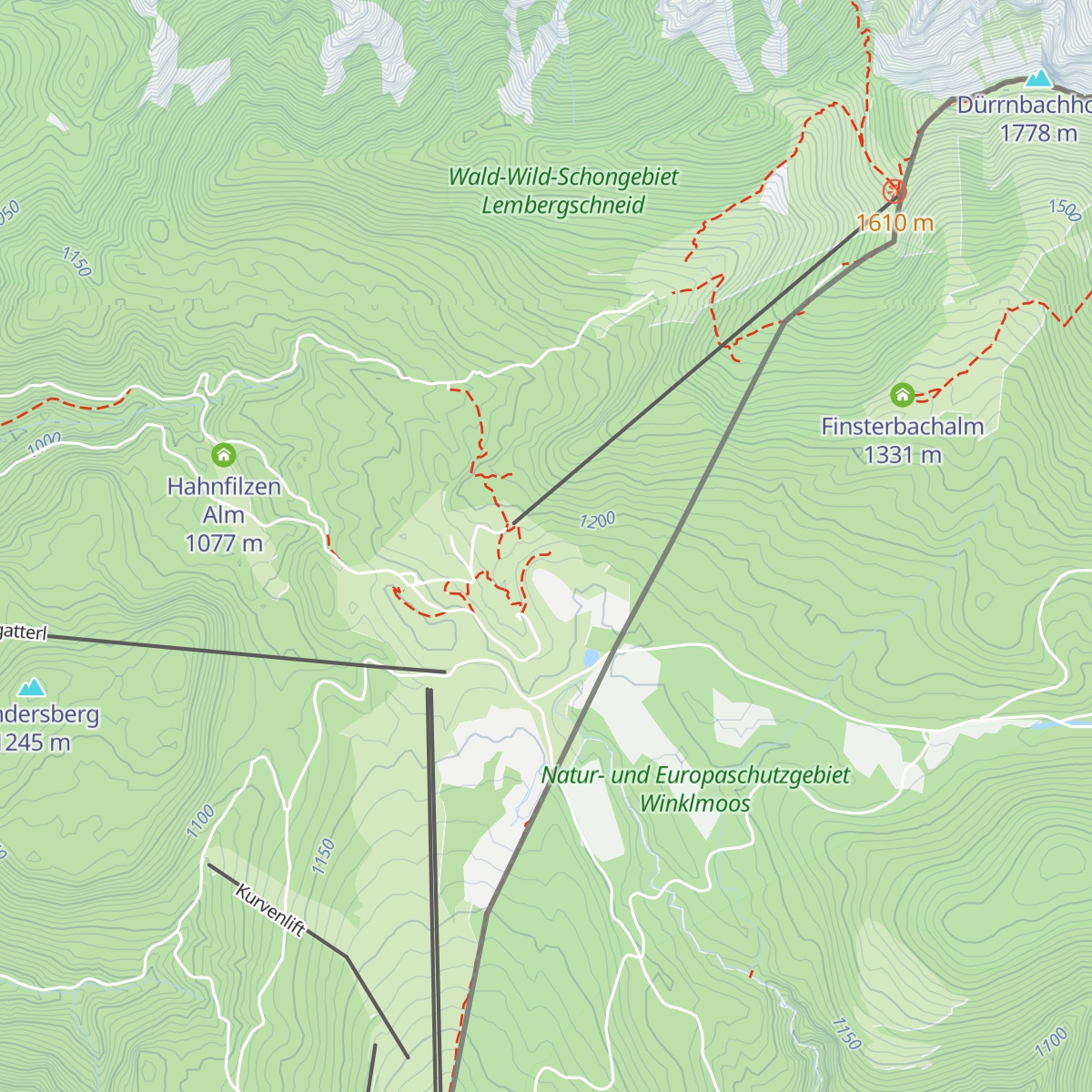 Traunsteiner Hütte map