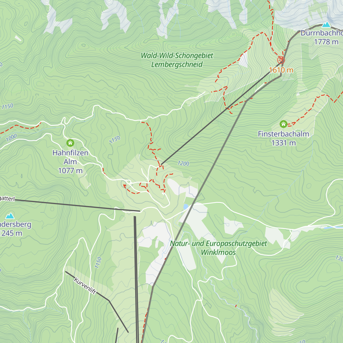 Traunsteiner Hütte map