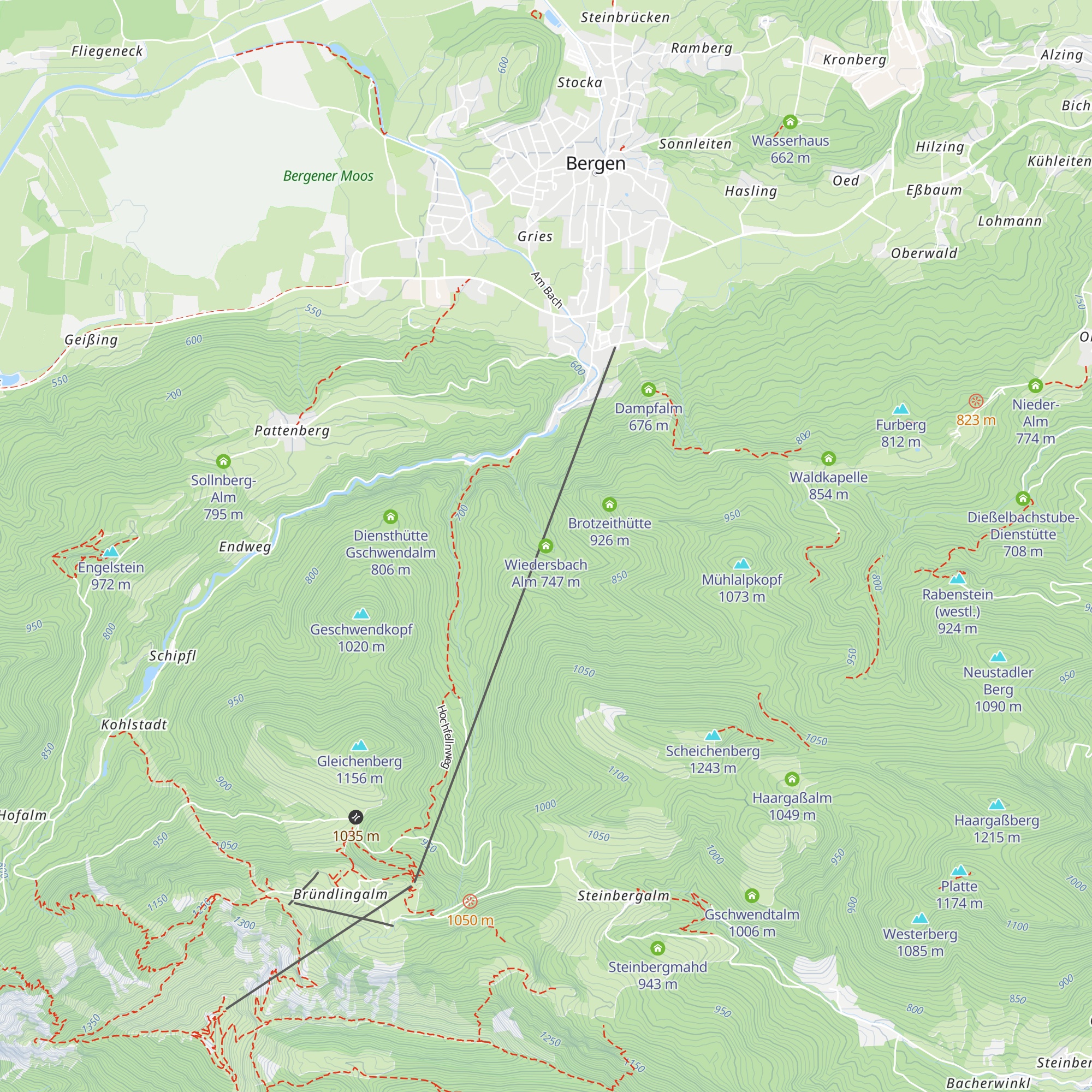 Wiedersbach Alm map