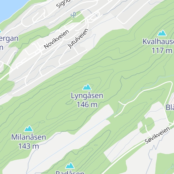 Map of Lyngåsen