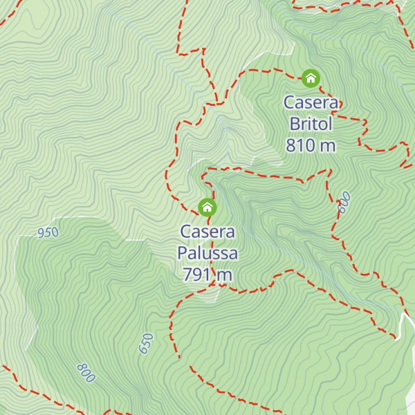 Map of Casera Palussa