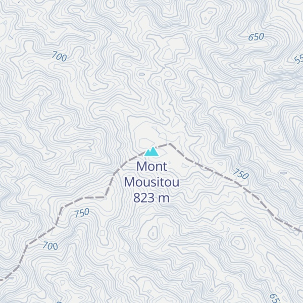 Map of Mont Mousitou