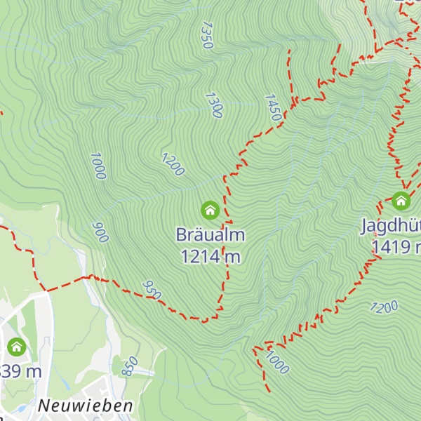 Map of Bräualm