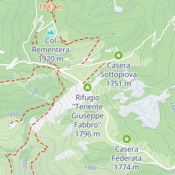 Map of Rifugio "Tenente Giuseppe Fabbro"