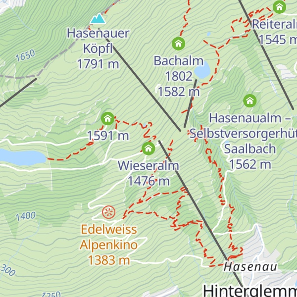 Map of Wieseralm