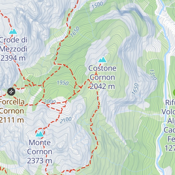Map of Bivacco Cornon
