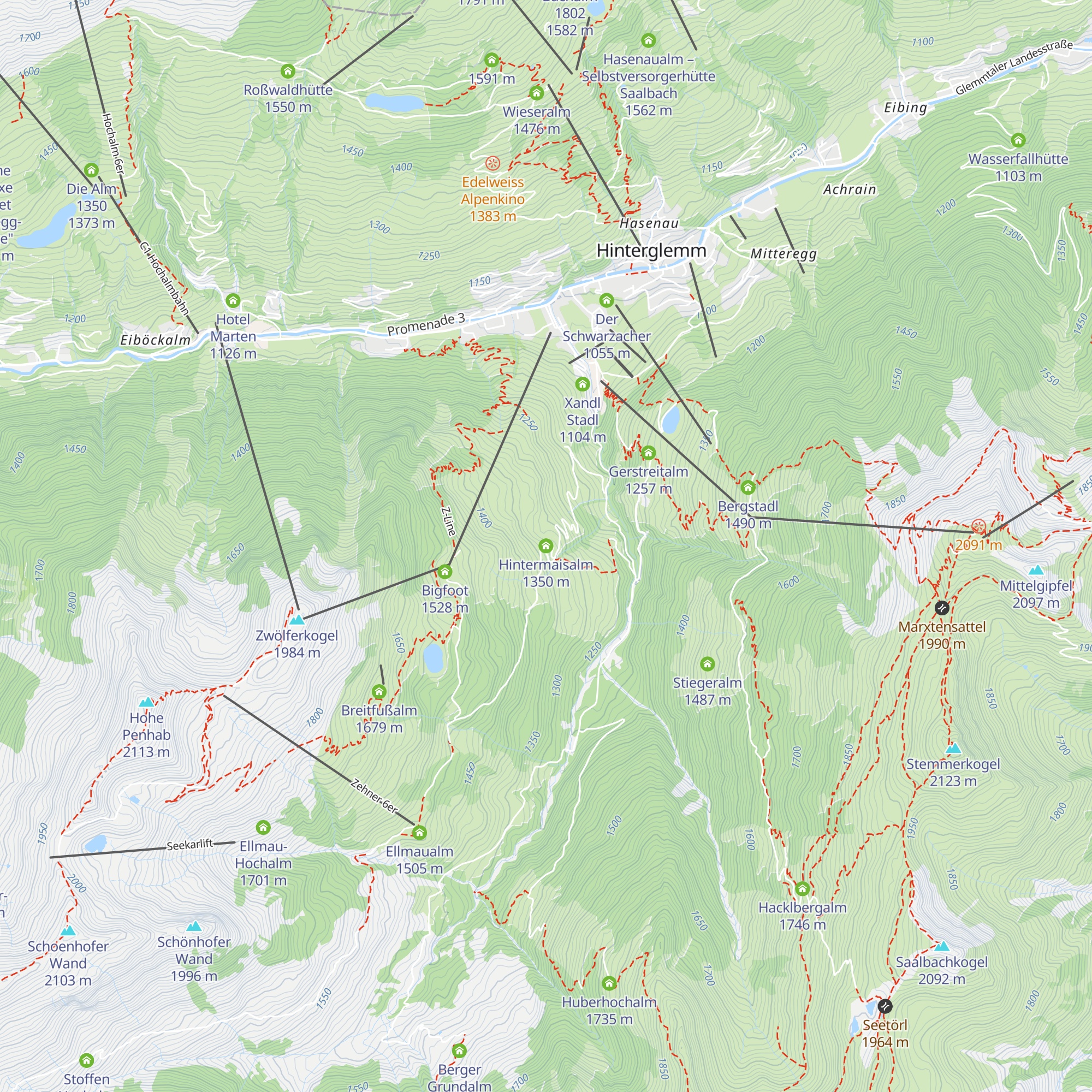Hintermaisalm map