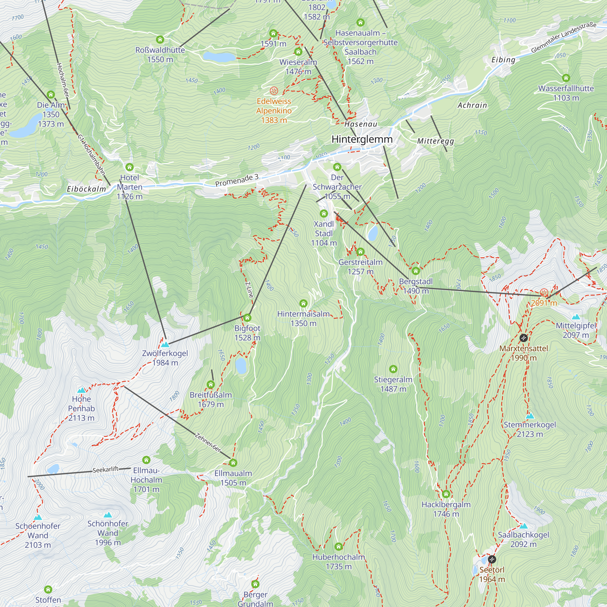 Hintermaisalm map