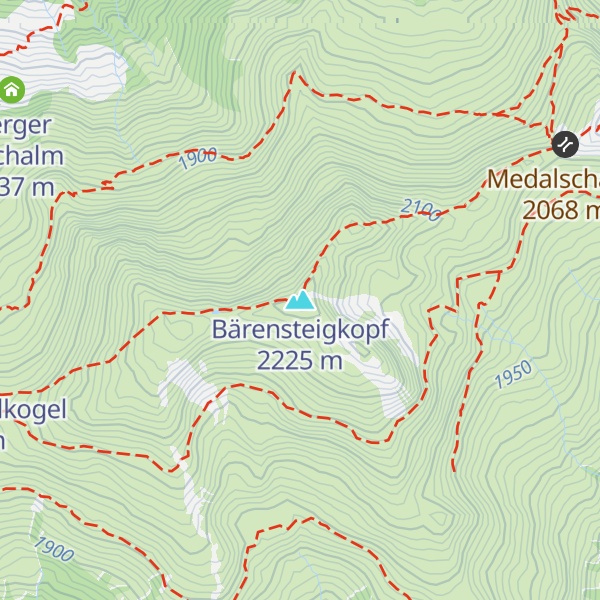 Map of Bärensteigkopf