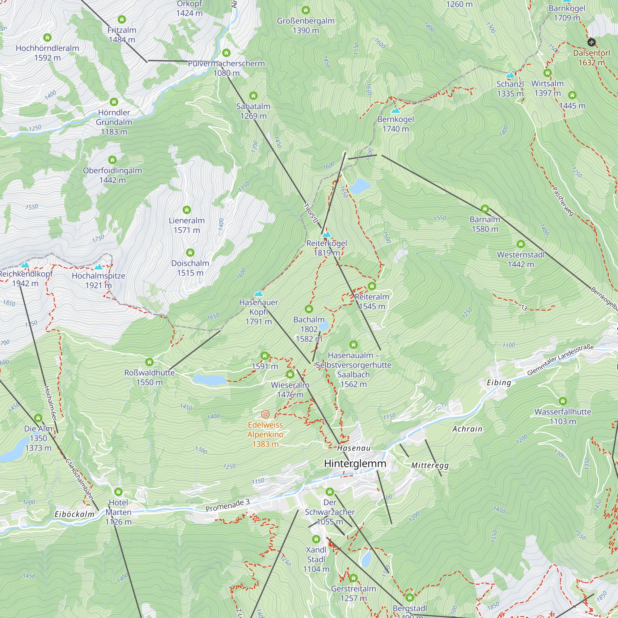 Bachalm 1802 map