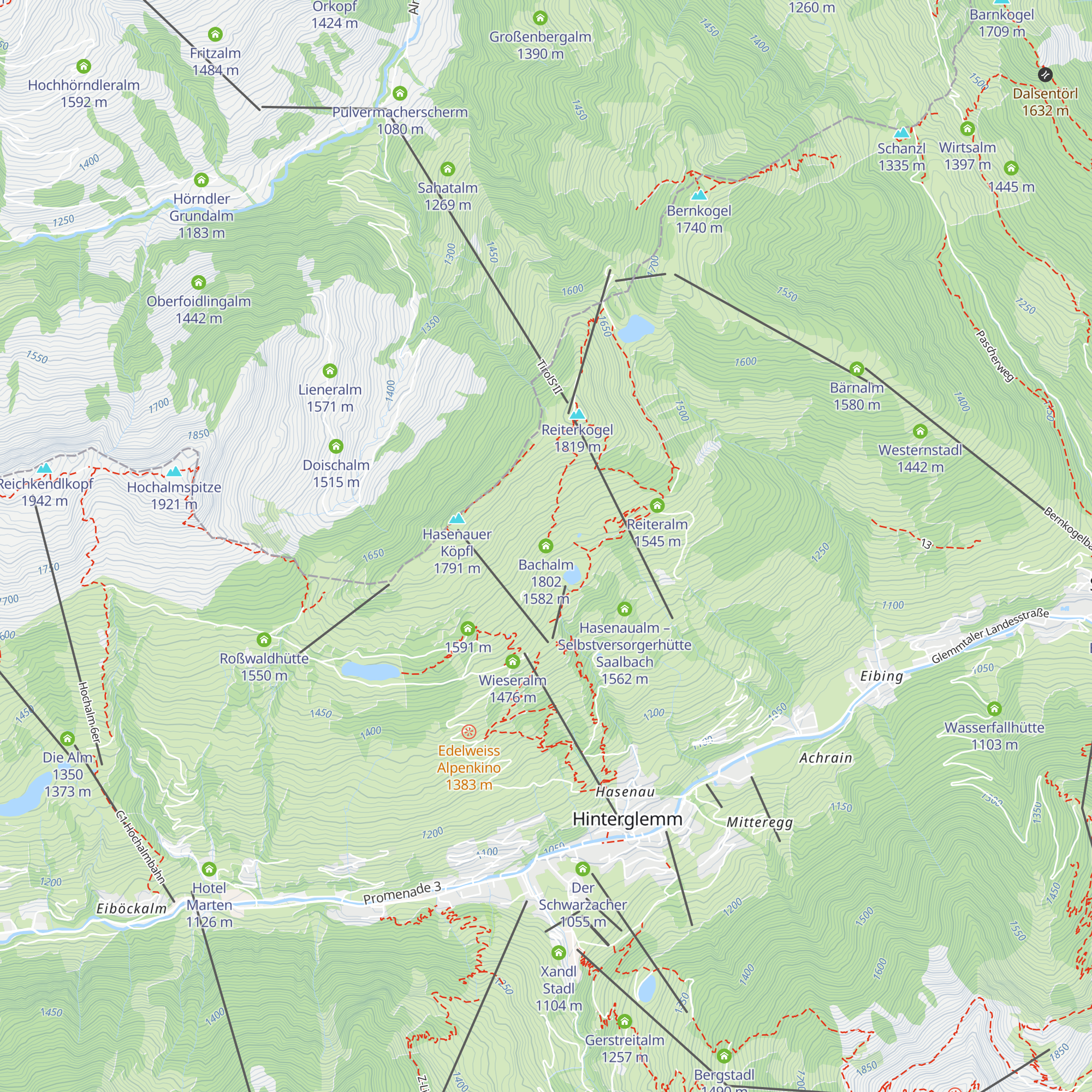 Bachalm 1802 map