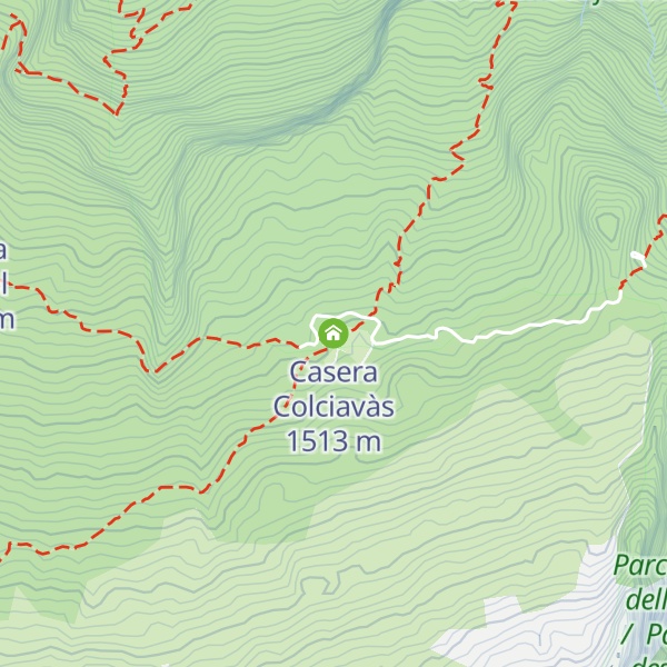 Map of Casera Colciavàs