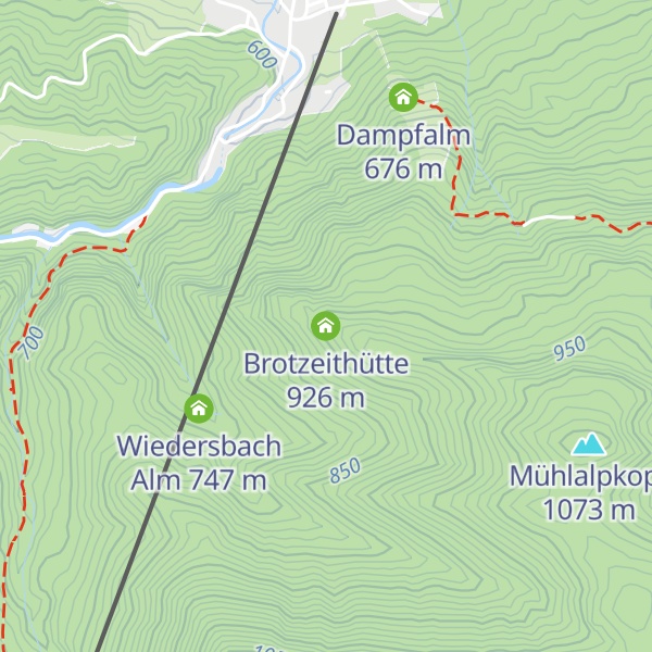 Map of Brotzeithütte
