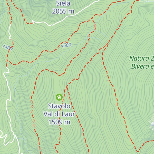 Map of Casera dal Aip
