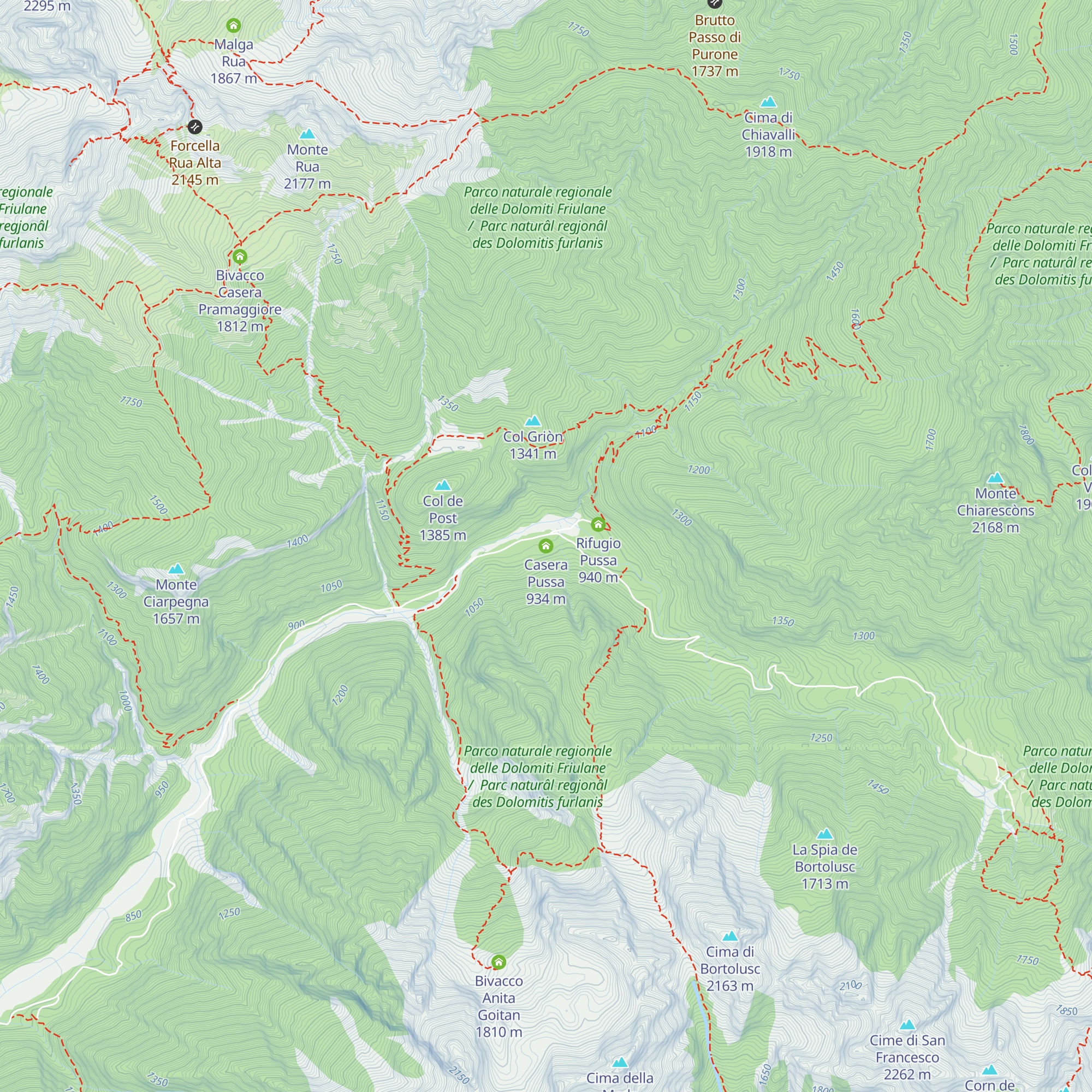 Casera Pussa map