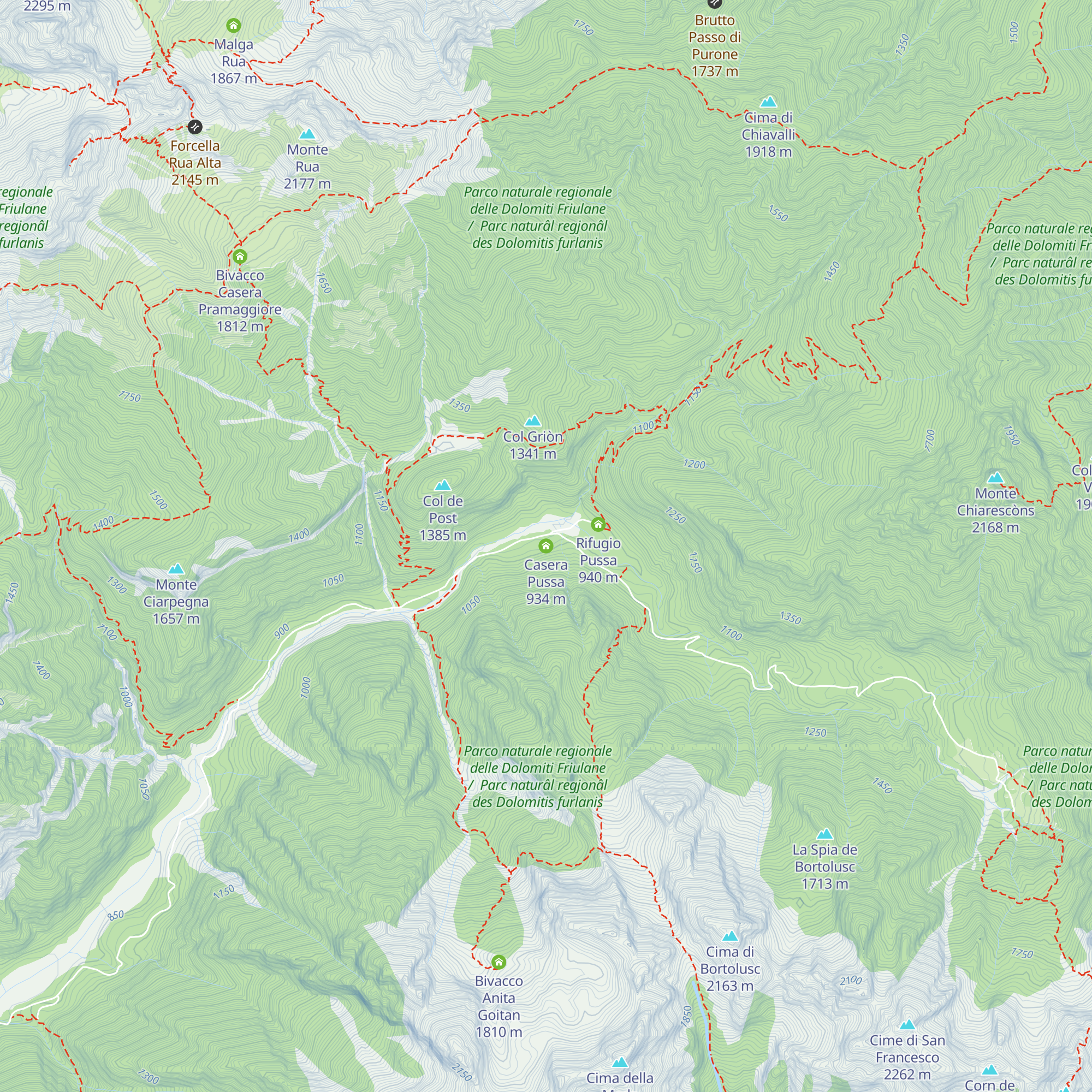 Casera Pussa map