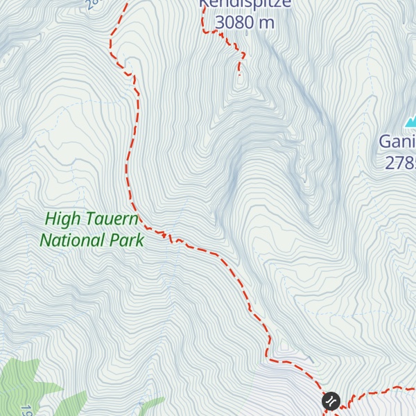 Map of Tschadinhörndl