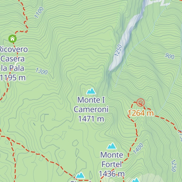 Map of Monte I Cameroni