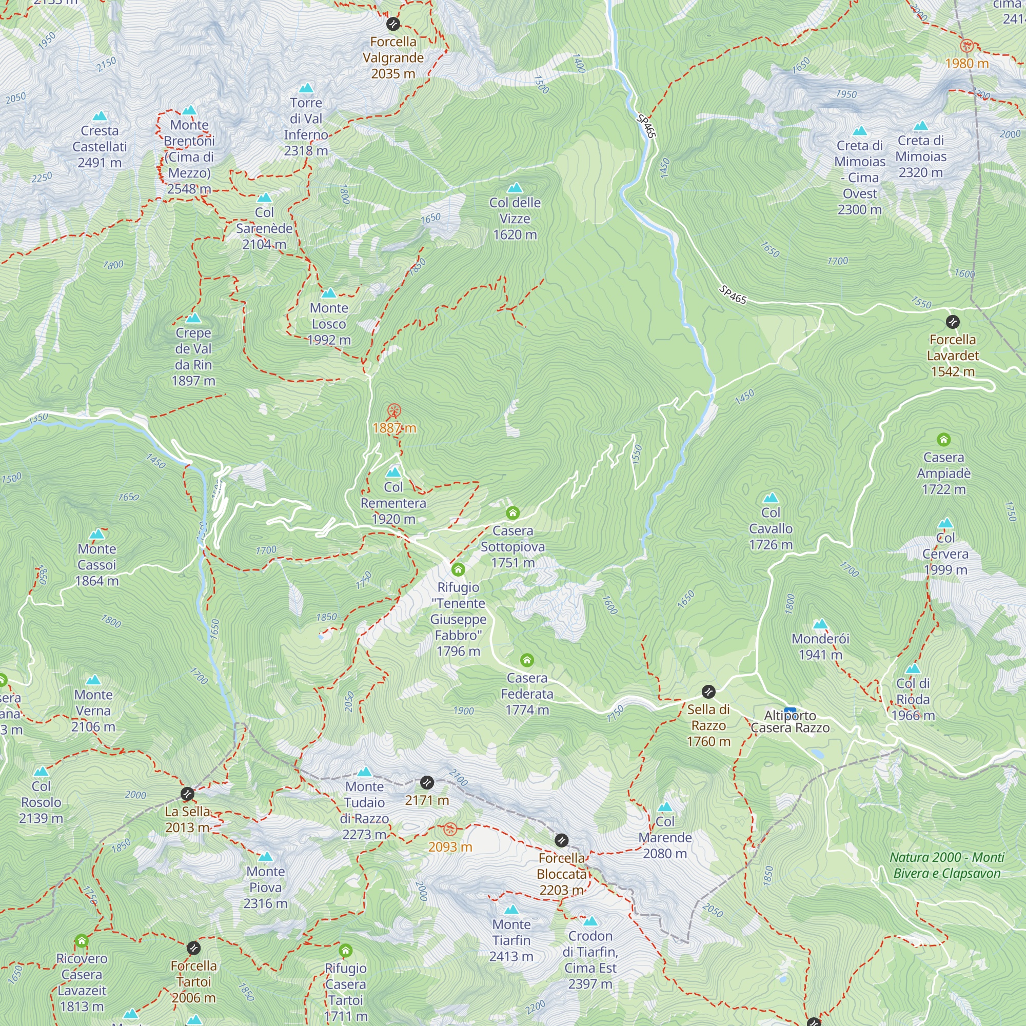 Casera Sottopiova map