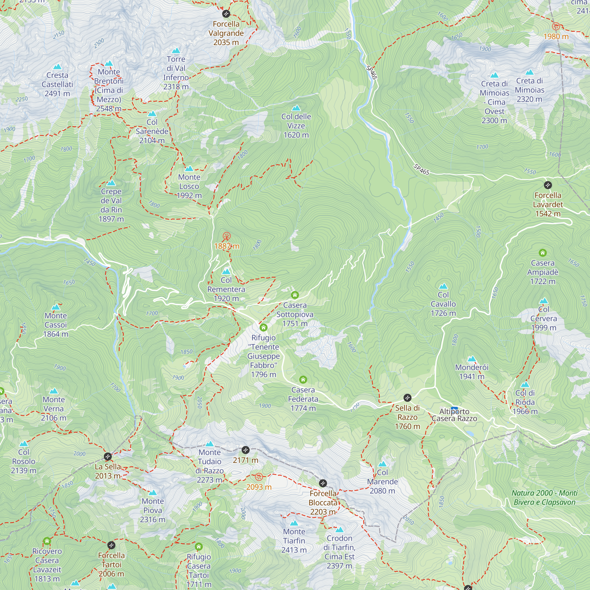 Casera Sottopiova map