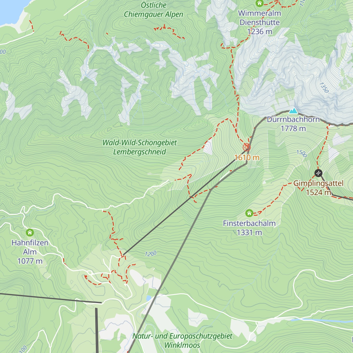 Dürrnbachalm map