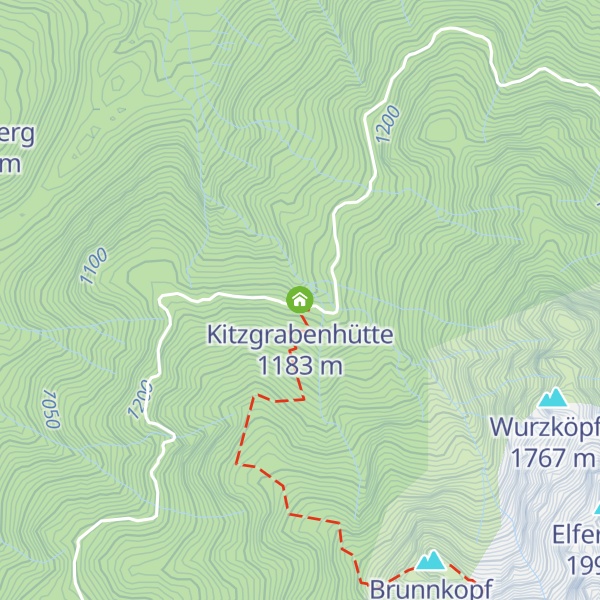 Map of Kitzgrabenhütte