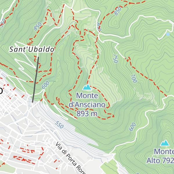 Map of Monte d'Ansciano