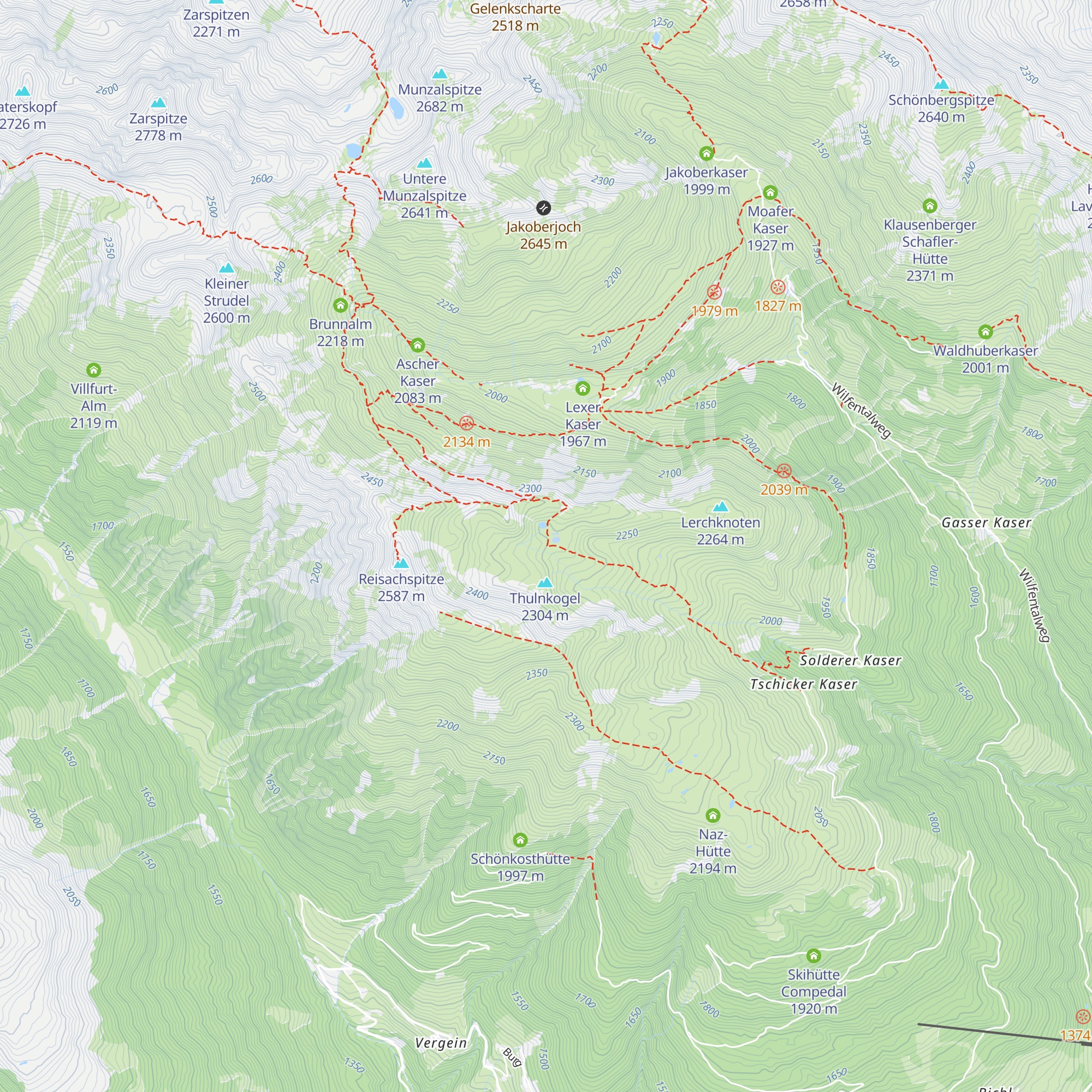 Gritschhütte map