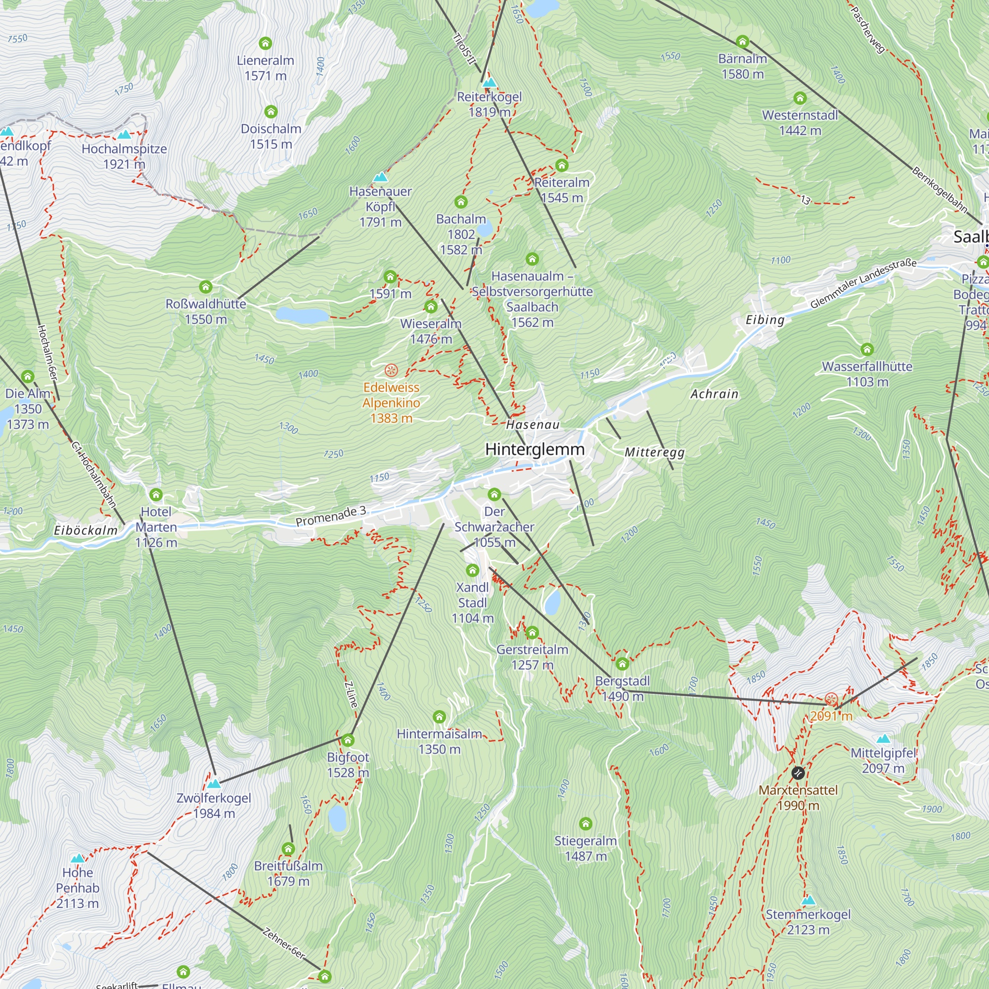 Der Schwarzacher map
